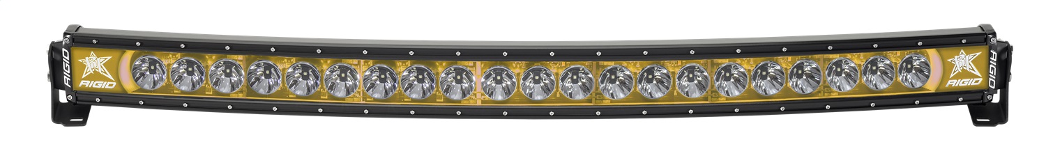 RIGID Industries 34004 RIGID Radiance Plus Curved Bar, Broad-Spot Optic, 40 Inch With Amber Backlight